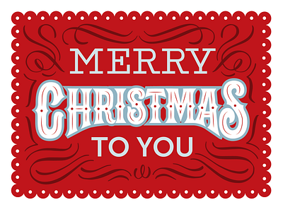 Merry Christmas To You Custom Lettering With Flourishes christmas christmas design christmaslettering decorative lettering design flourishes flourishing hand lettering illustration lettering merry christmas type affiliated