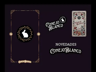 Conejo Blanco - RRSS animation branding conejo facebook instagram logo magia motion graphics social media stickers tarot textures tienda