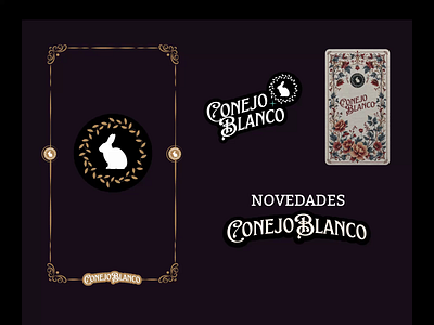 Conejo Blanco - RRSS animation branding conejo facebook instagram logo magia motion graphics social media stickers tarot textures tienda