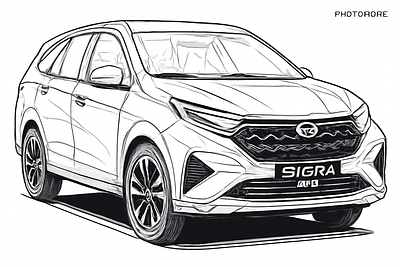 Project Desain Daihatsu Sigra 2025 automotive desain digital marketing mobil ui