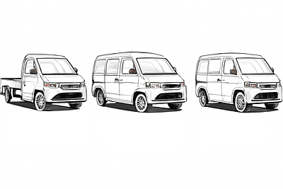 Project Desain Daihatsu Gran Max 2025 automotive desain illustration mobil ui