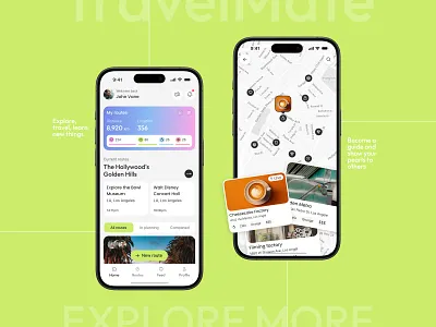 TravelMate – Tourist App with AI Assistant ai ai assistant app app screen chatbot ui creative mobile app mobile mobile app mobile app design mobile app ui mobile dashboard tourism website tourist app travel agency website travel app travel dashboard travel landing page travel logo travel website trip