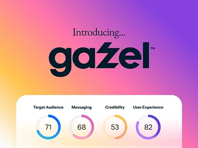 Meet Gazel.ai audit brand branding conversion credibility gazel jamm logo messaging report scan strategy test tool tracking ui unfold ux web website