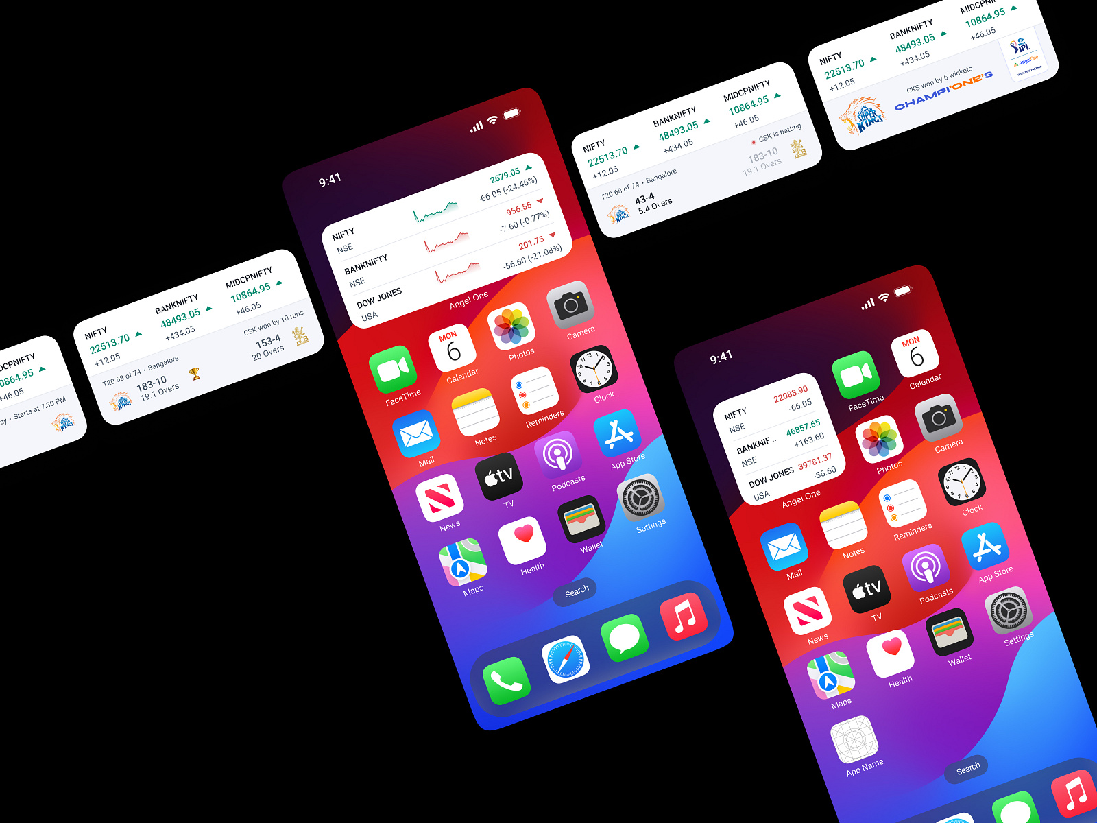 Market Index Widget x IPL | Angel One by Jishnu K O on Dribbble
