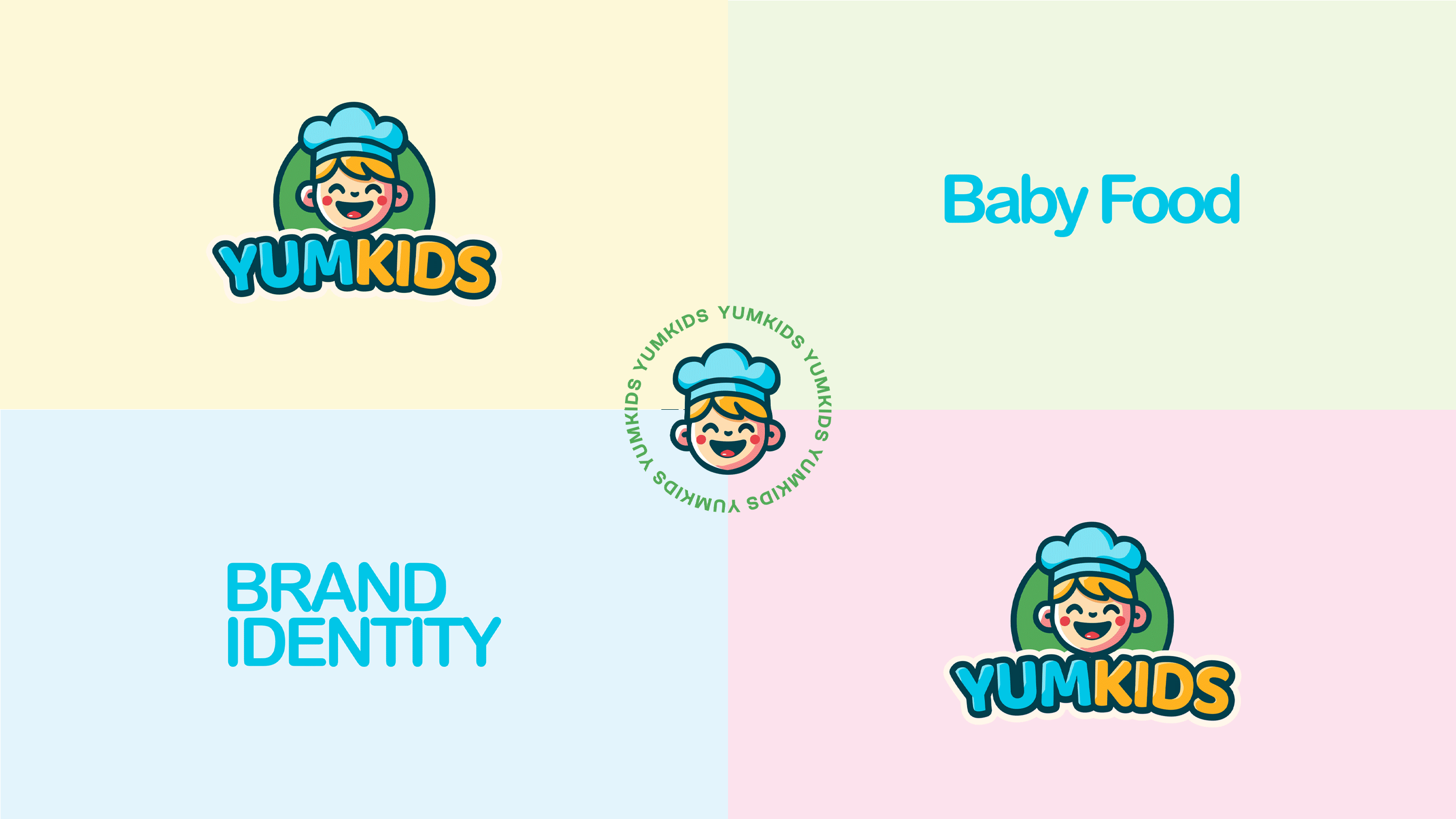 YUMKIDS Baby Food | Brand Identity brand identity brand style brand style guide package brand style guides brand style package branding design flyers design identity design identity package illustration logo logo and brand style logo design logos minimalist logo style guide package typography visual identity