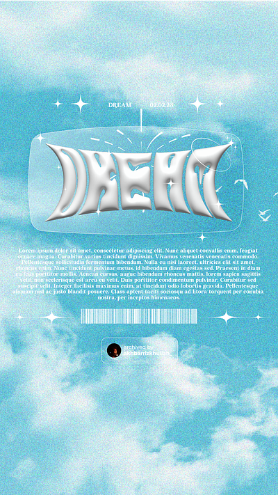Poster - Dream adobe adobe photoshop branding graphic design poster ui