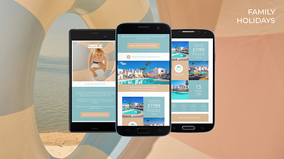 Family Holidays Email branding graphic design ui