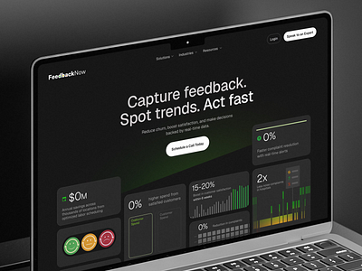 FeedbackNow Website Design animation caviar feedbacknow graphic design ui website