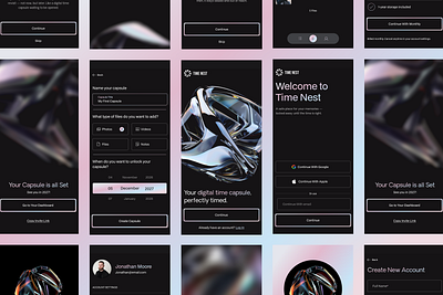 Time Nest app branding design graphic design illustration logo typography ui ux vector