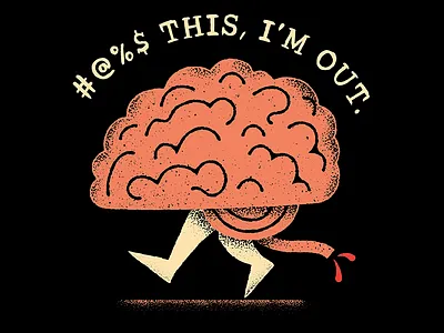 Brain editorial illustration by James Olstein brain brain illustration editorial editorial illustration illustration james olstein james olstein illustration jamesolstein.com texture vector