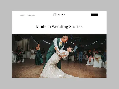Lumina Website Design branding design figma graphic design logo photographer photography portfolio website simple website ui user experience user interface ux web design website design wedding portfolio wedding website