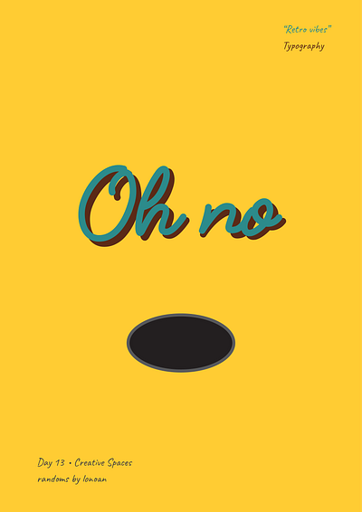 Retro in type art creative graphic design illustration typography