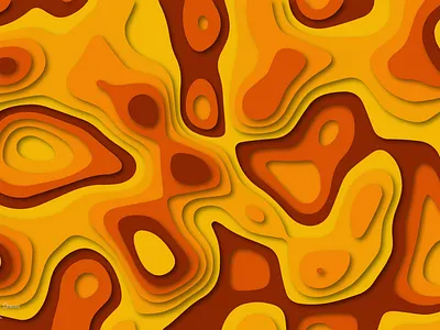 Fiery Contour art creative daily design challenge fire illustration paper