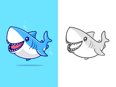 #CatalystTutorial Shark🦈 animals coloring cute easy tutorial fish how to icon illustration king of ocean logo mouth ocean predator sea shark step by step swimming teeth tutorial wild