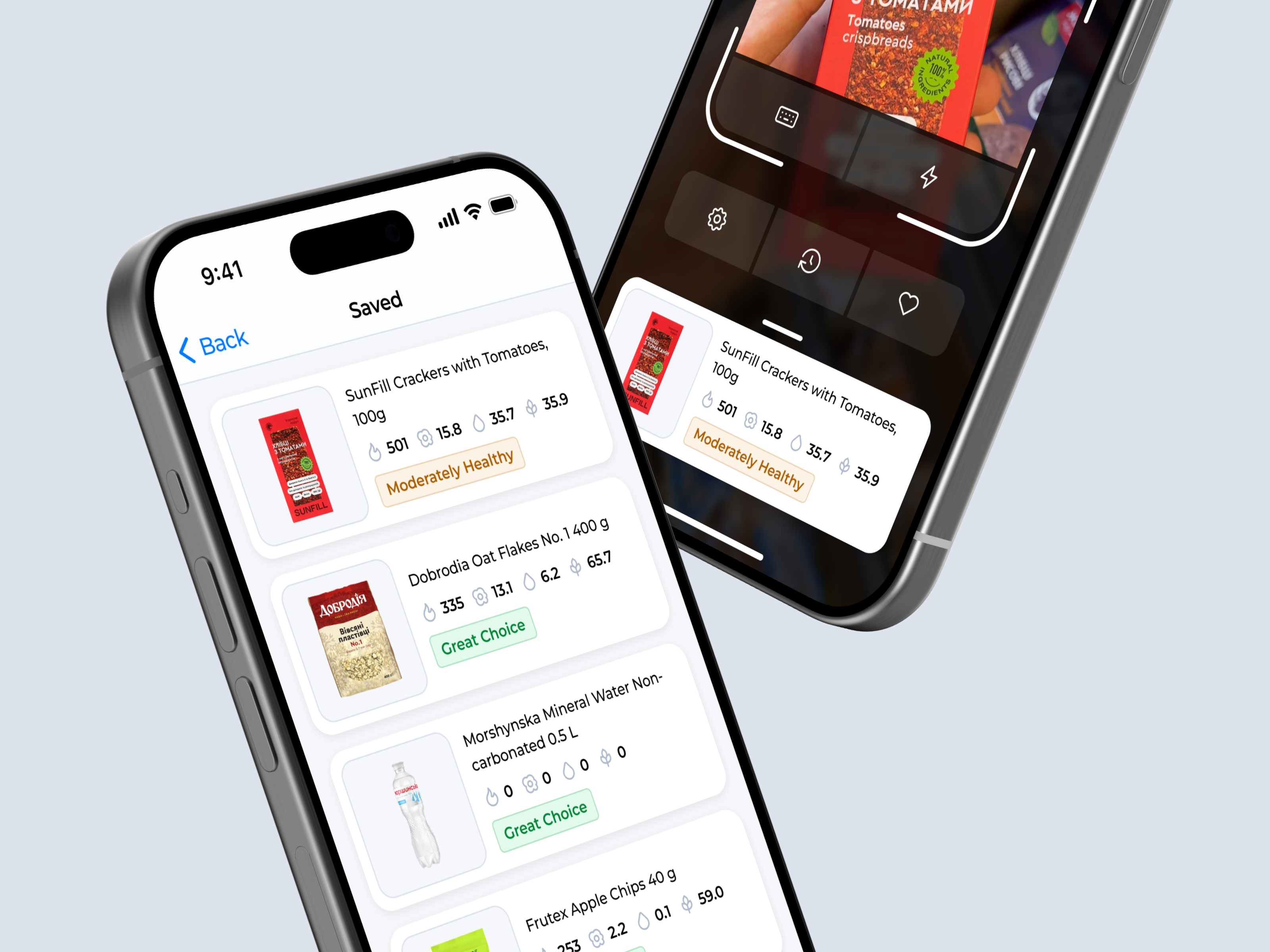 Food Barcode Scanner Mobile App barcode food foodapp healthapp interface mobile app nutrition scanner ui ux