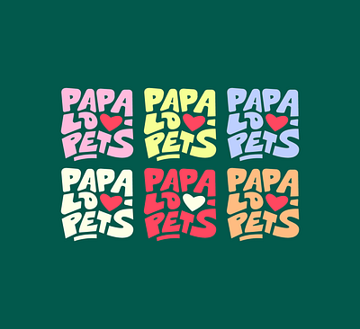 LOGO BRANDING / PAPA LOVE PETS branding creative design graphic design illustratiom illustration illustration art director design logo ui vector
