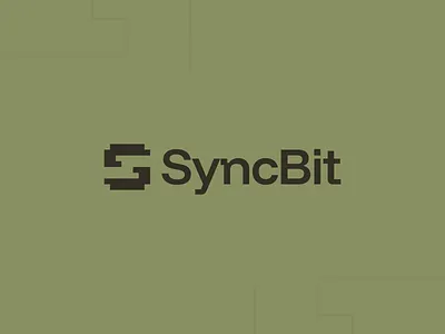 SyncBit – Logo Design bit branding company design flat graphic design logo minimal minimalism minimalist pixel s letter saas sync tech