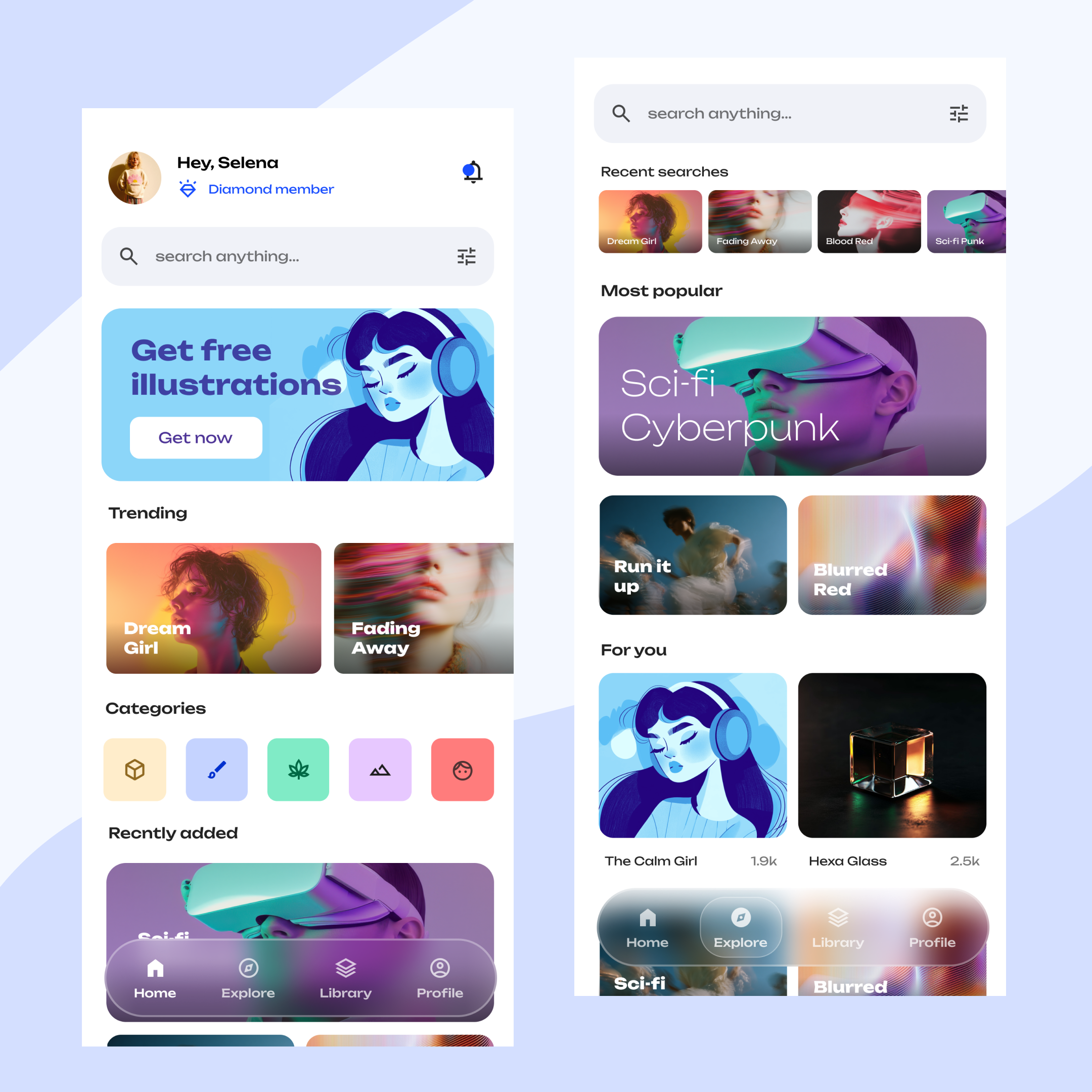Stockie AI - App UI UX Design ai app typography ui ux visual design