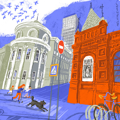 Новый Манеж, Москва drawing