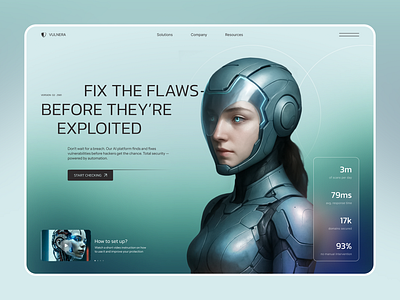 AI Cybersecurity SaaS – UX/UI Landing Page Design ai ai security clean concept cyber tool cybersecurity design figma futuristic glassmorphism gradient landing minimal saas security ui uiux ux