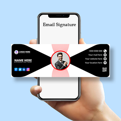 Professional Email Signature Design adobe illustrator brand identity creative design design email signature graphic design graphic designer illustration
