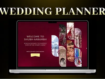 Shubh-Aaramb - Wedding planner Website ui ui design uiux web design wedding website