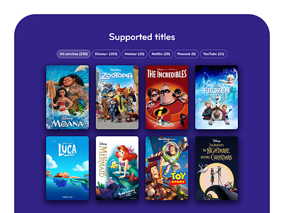 SignUp Media – Supported titles landing page marketing product design ui ux web design