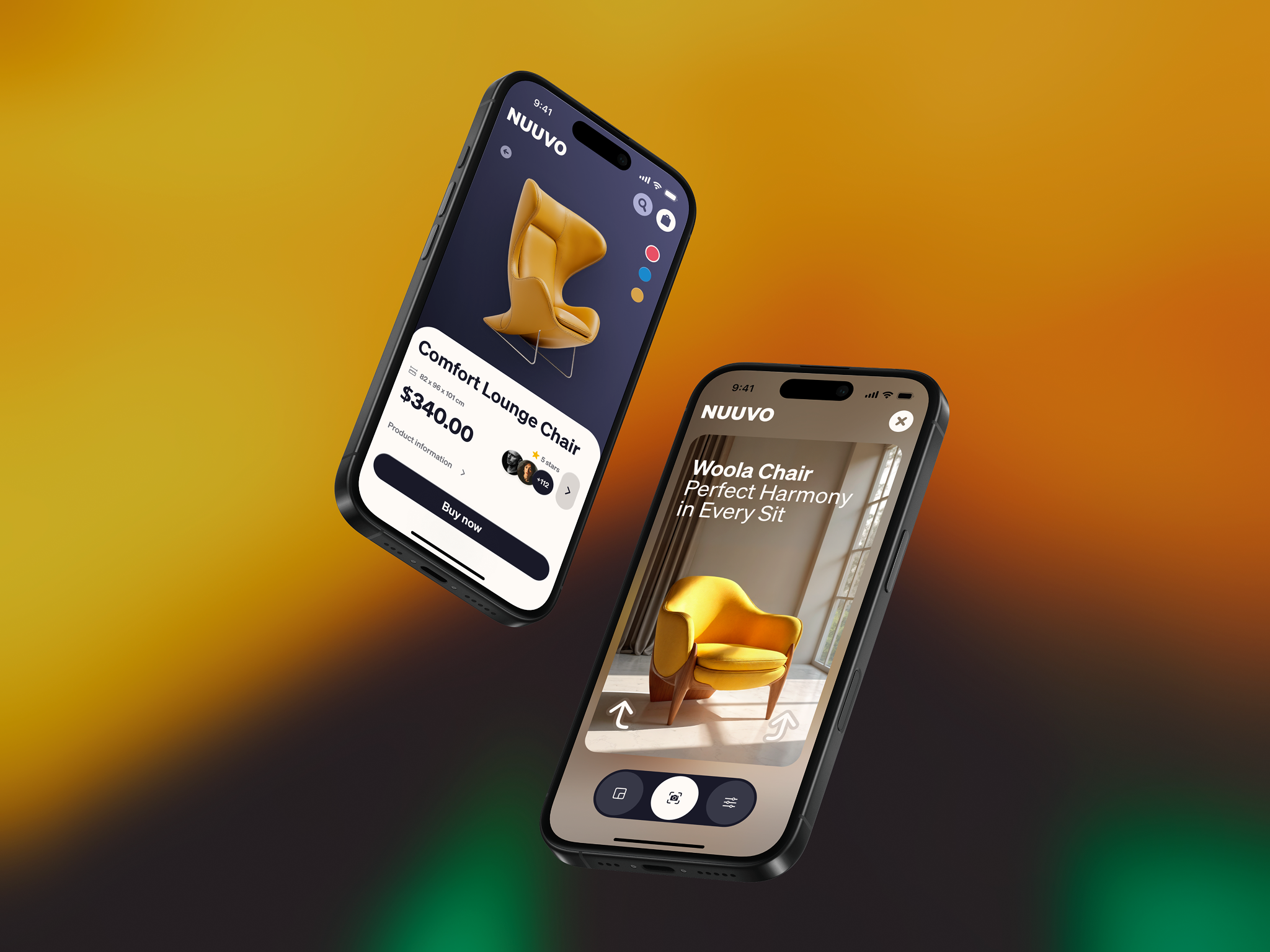 Nuuvo Furniture e-commerce App app app design branding components design e commerce graphic design illustration logo typography ui ux