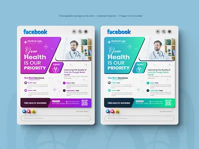Minimalist Eye-Catching Medical Health Social Media post Design