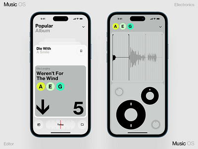 Popular Mix Music ai dashboard homepage illustration interface ios iphone mobile os sound ui