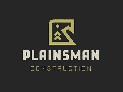 Plainsman Construction - Eagle Logo Concept bird branding build construction design eagle kansas logo native american plains