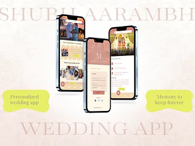 Personal Wedding App design graphic design logo ui ui design uiux web design wedding website