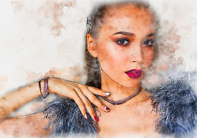 Urban Serenity: Girl & Concrete Dreams illustration
