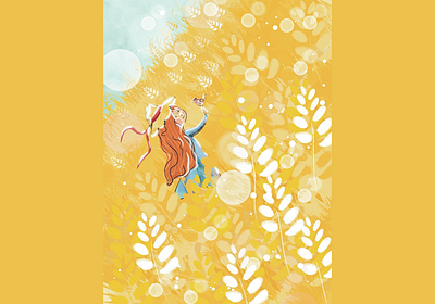 Free Spirit in the Fields illustration