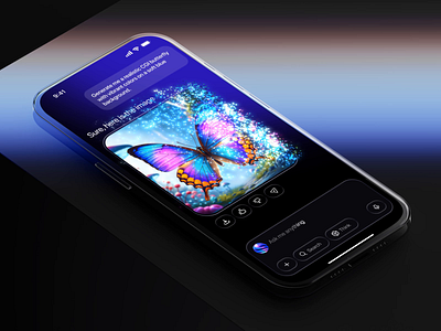 AI Assistant App – Premium UI Interaction for Image Generation ai ai app ai assistant ai chat ai mobile artificial intelligence chatgpt image interaction design micro interaction mobile mobile animation modern app premium premium design premium mobile premium mobile design siri ui interaction vfx