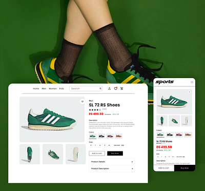 E-commerce for Footwear app daily design figma graphic design illustration ui ux website