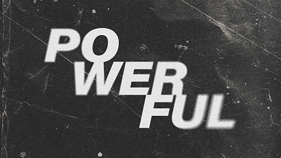 Grainy Powerful Text Effect editable