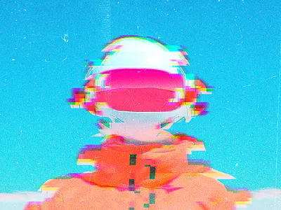 Glitch Photo Effect branding graphic design noise
