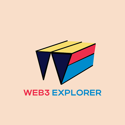 Web3 Explorer Logo- Dribble Rebound Challenge branding design dribble graphic design icon logo rebound challenge vector