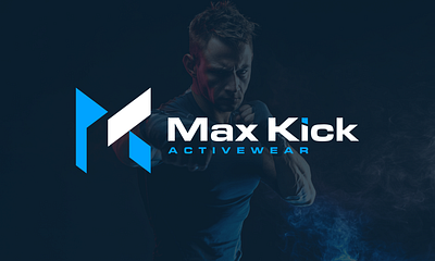 MaxKick Activewear Brand Identity Design activewearbranding boldbrandidentity dynamiclogodesign fitnesslogodesign mletterlogo modernlogo sportswearidentity