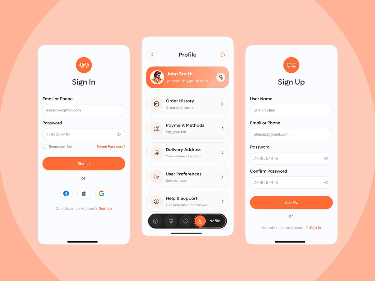 Browse thousands of Sign UI Mobile images for design inspiration | Dribbble