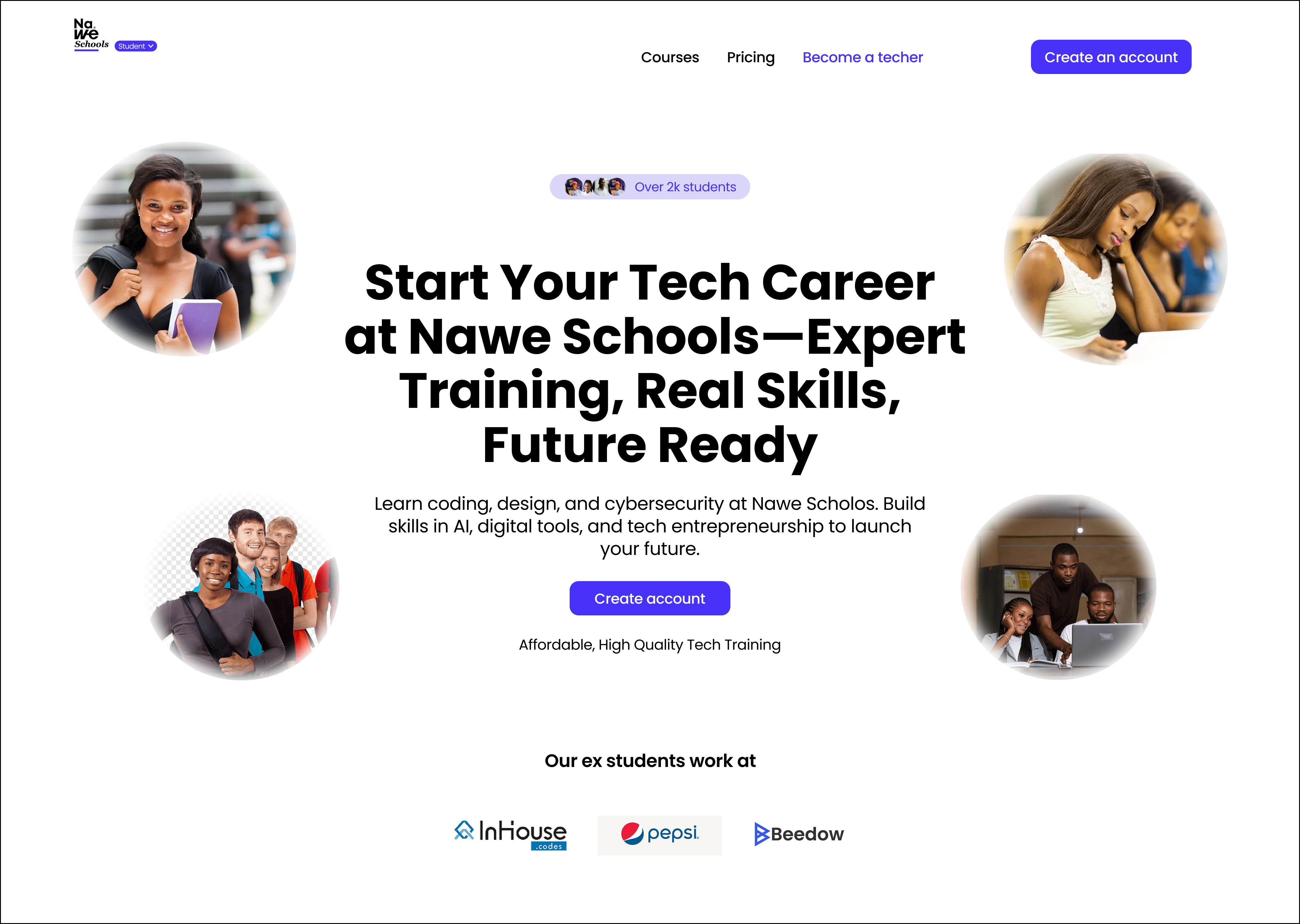 Tech school Landing page fintech school website tech tech school technology web apps website website designs websites