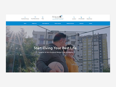 Weight Loss & Advanced Surgery Homepage Fold design editing family figma graphic design homepage video weightloss