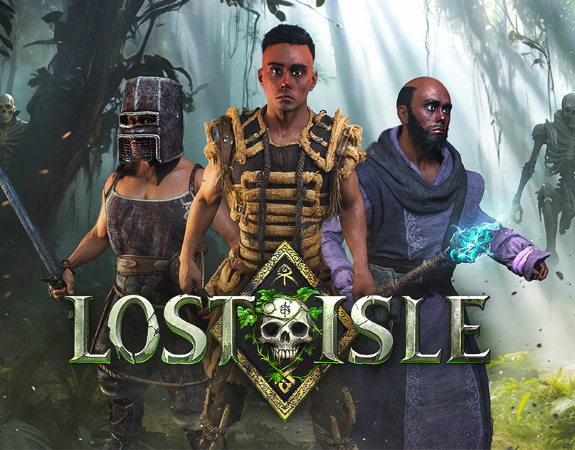 Lost Isle - Game Logo & Steam Capsule Design 🌴 branding fantasy game game art game designer game logo gaming logo steam steam capsule video game