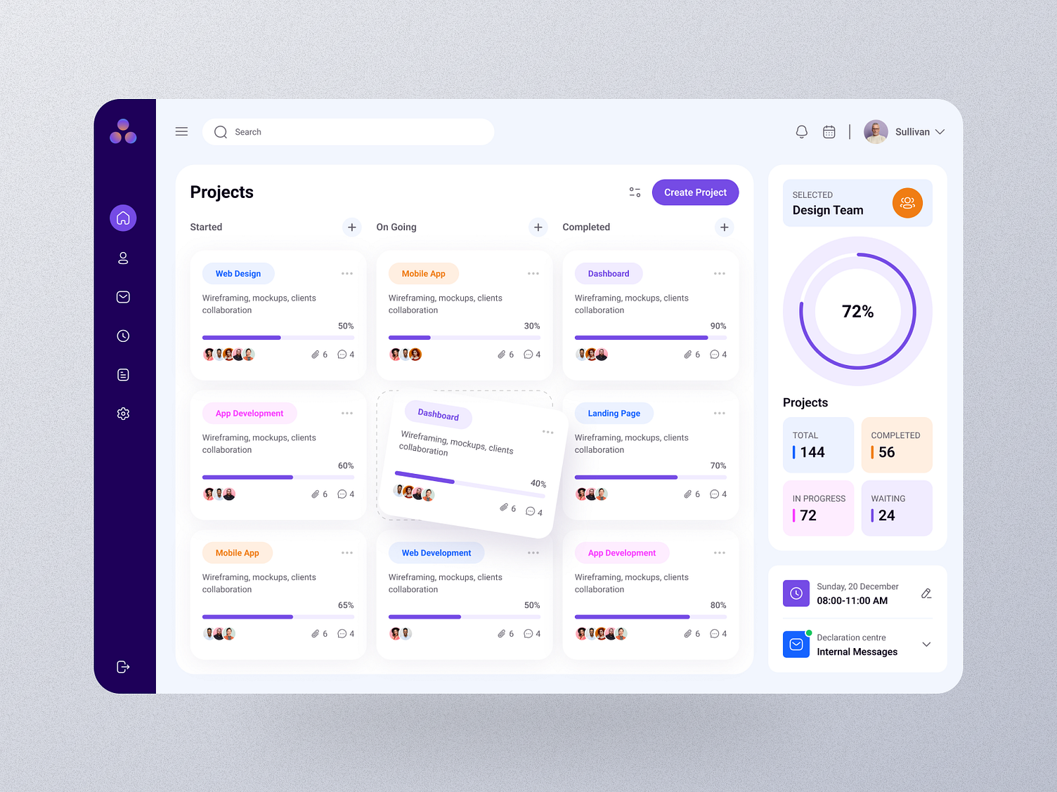 Task Management Dashboard | Kanban Board by RH | Web & Mobile App ...