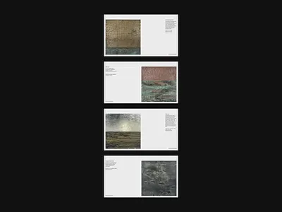 Portfolio presentation for an artist artist portfolio artist presentation design graphic design portfolio presentation ui