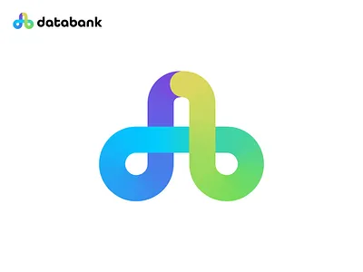 Colorful db Letter Logo Design branding cloud colorful logo db letter logo db logo logo design loop loop logo modern logo software logo