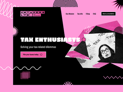 Design concept for a Tax Company branding design graphic design ux web design