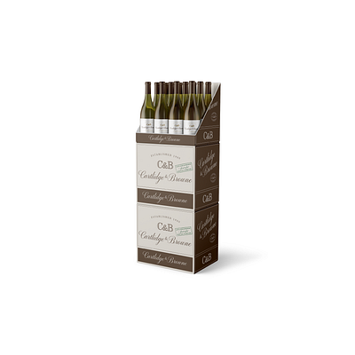 Cartlidge & Browne Case Stack Display case stack mockups wine wine bottles