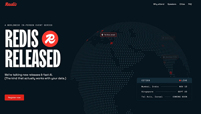 Redis Released web experience animation design graphic design rive ui ux web design